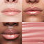 Lip macros of three skin tones wearing the MoistureGlow™ Plumping Lip Serum in shade Bare Glow.