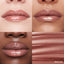 Lip macros of three skin tones wearing the MoistureGlow™ Plumping Lip Serum in shade Mauve Glow.