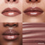 Lip macros of three skin tones wearing the MoistureGlow™ Plumping Lip Serum in shade Mocha Glow.