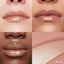 Lip macros of three skin tones wearing the MoistureGlow™ Plumping Lip Serum in shade Nude Glow.